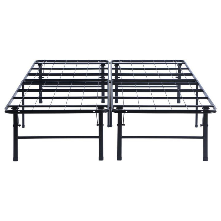 Mabel - Metal California King Support Platform Bed - Black Platform Bed modern furniture Contempo Furniture