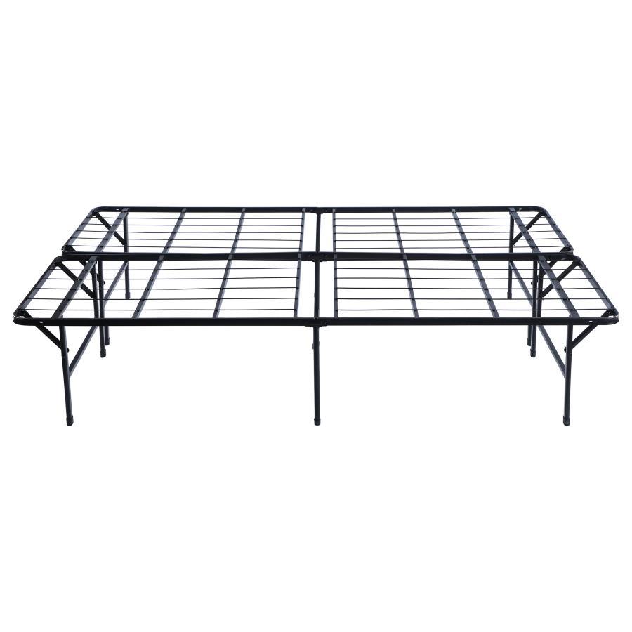 Mabel - Metal California King Support Platform Bed - Black Platform Bed modern furniture Contempo Furniture