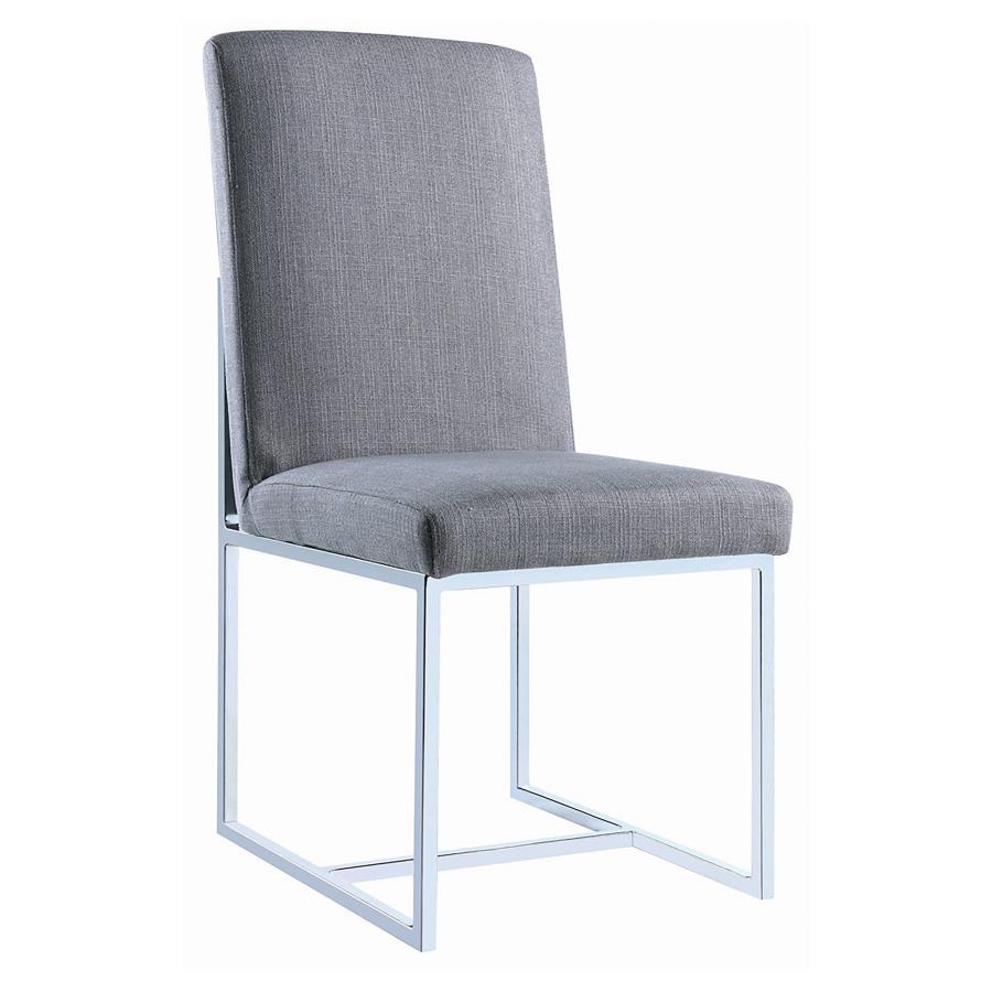 Mackinnon - Upholstered Dining Side Chair (Set of 2) - Gray Chair Set modern furniture Contempo Furniture