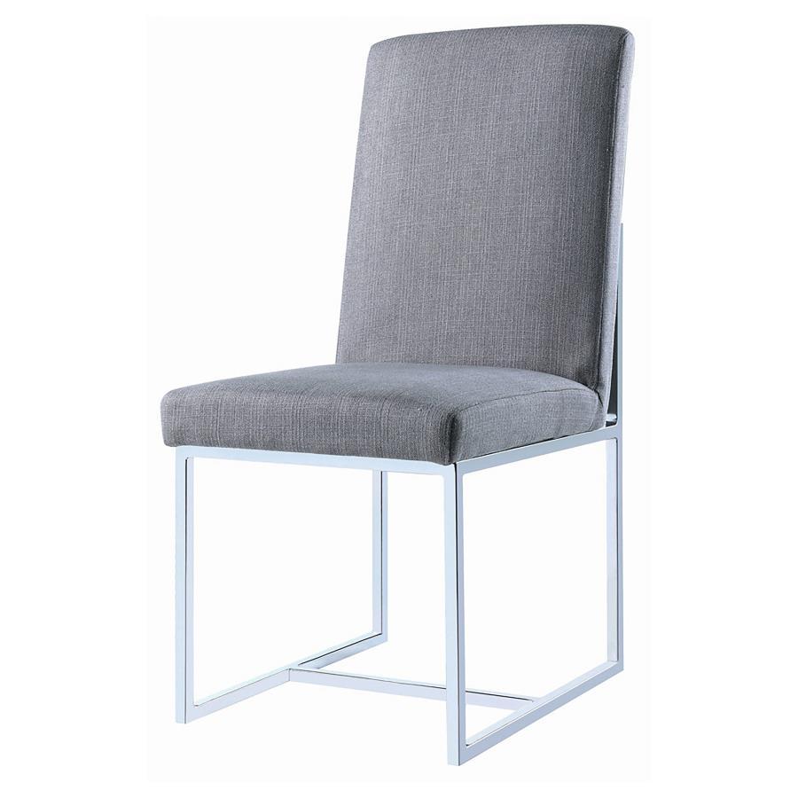 Mackinnon - Upholstered Dining Side Chair (Set of 2) - Gray Chair Set modern furniture Contempo Furniture