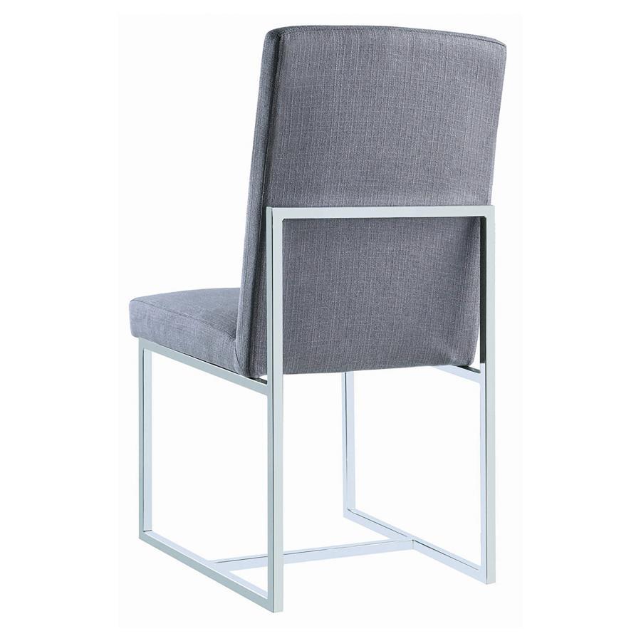Mackinnon - Upholstered Dining Side Chair (Set of 2) - Gray Chair Set modern furniture Contempo Furniture