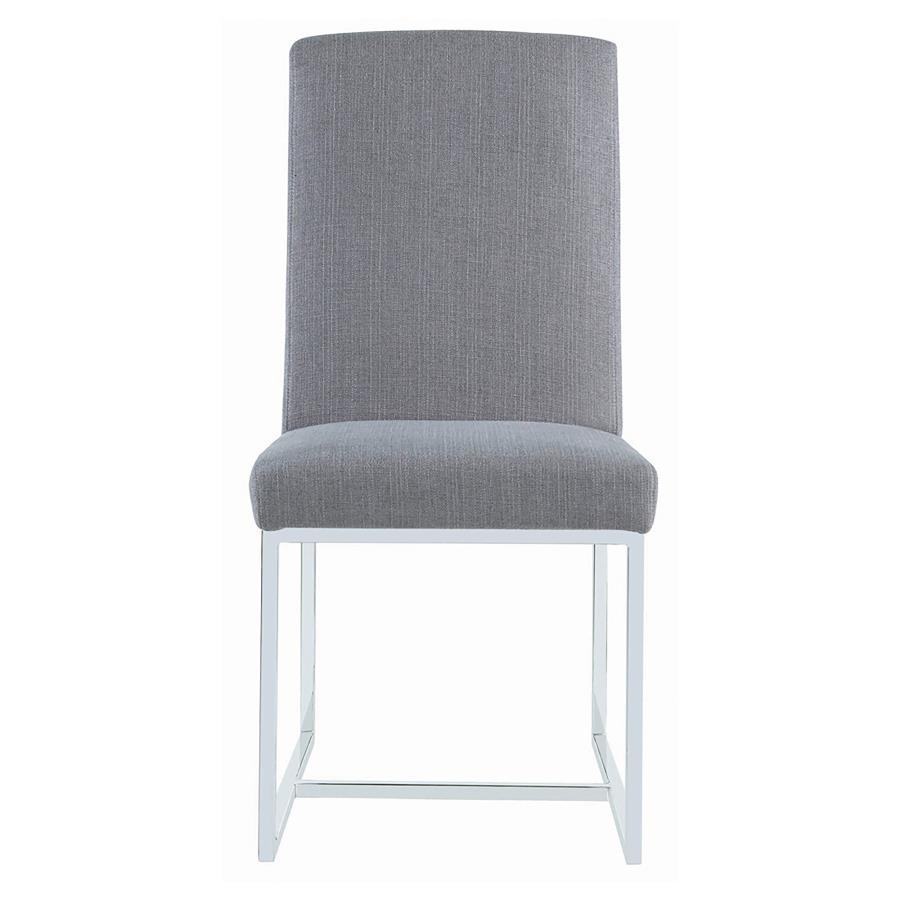 Mackinnon - Upholstered Dining Side Chair (Set of 2) - Gray Chair Set modern furniture Contempo Furniture