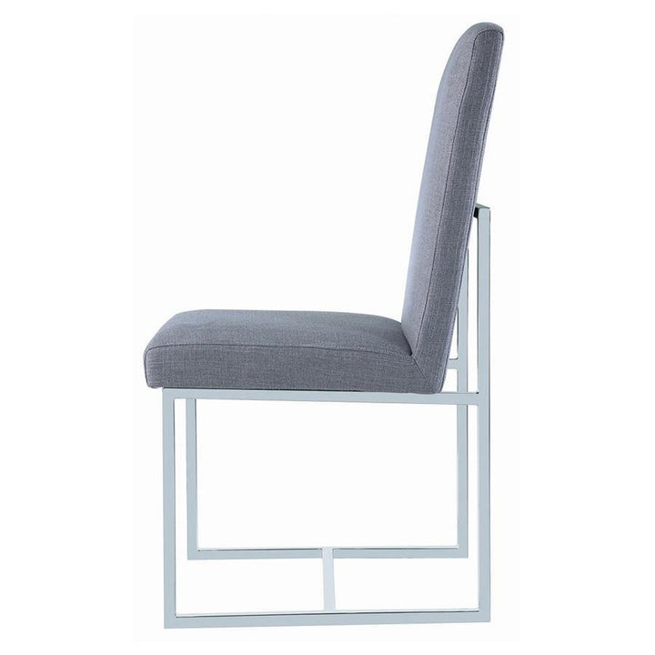 Mackinnon - Upholstered Dining Side Chair (Set of 2) - Gray Chair Set modern furniture Contempo Furniture