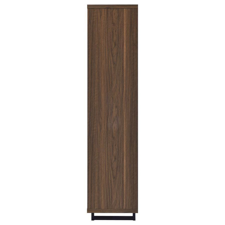 Maddox - 3 - Shelf Cabinet Bookcase - Walnut Standard Bookcase modern furniture Contempo Furniture
