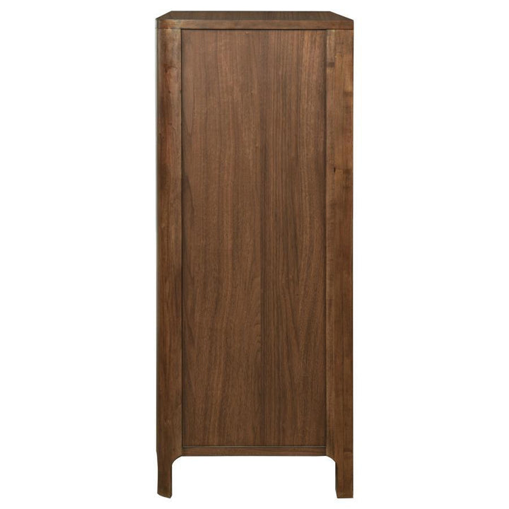 Maderia - 5 - Drawer Chest Of Drawers - Walnut Accent Chest modern furniture Contempo Furniture