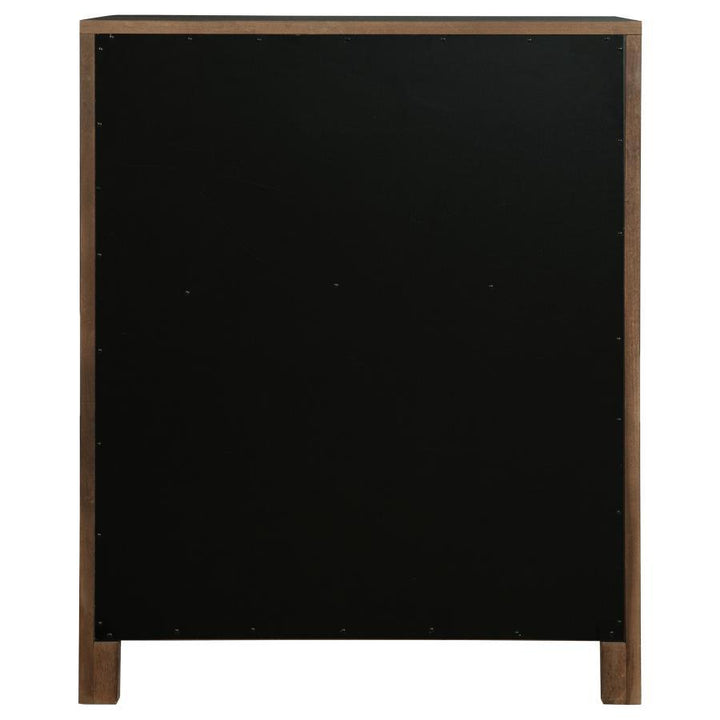 Maderia - 5 - Drawer Chest Of Drawers - Walnut Accent Chest modern furniture Contempo Furniture