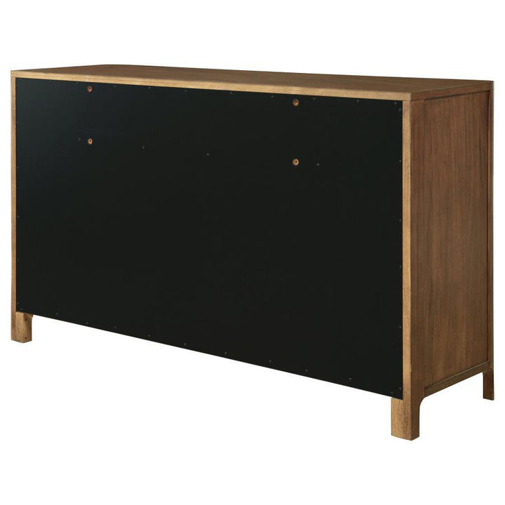 Maderia - 8 - Drawer Dresser Cabinet - Walnut Dressers modern furniture Contempo Furniture
