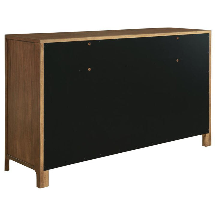 Maderia - 8 - Drawer Dresser Cabinet - Walnut Dressers modern furniture Contempo Furniture