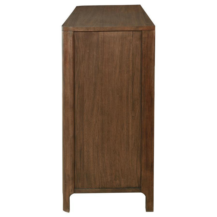 Maderia - 8 - Drawer Dresser Cabinet - Walnut Dressers modern furniture Contempo Furniture