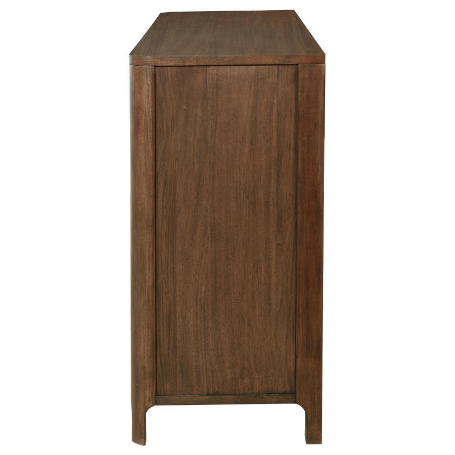 Maderia - 8 - Drawer Dresser Cabinet - Walnut Dressers modern furniture Contempo Furniture