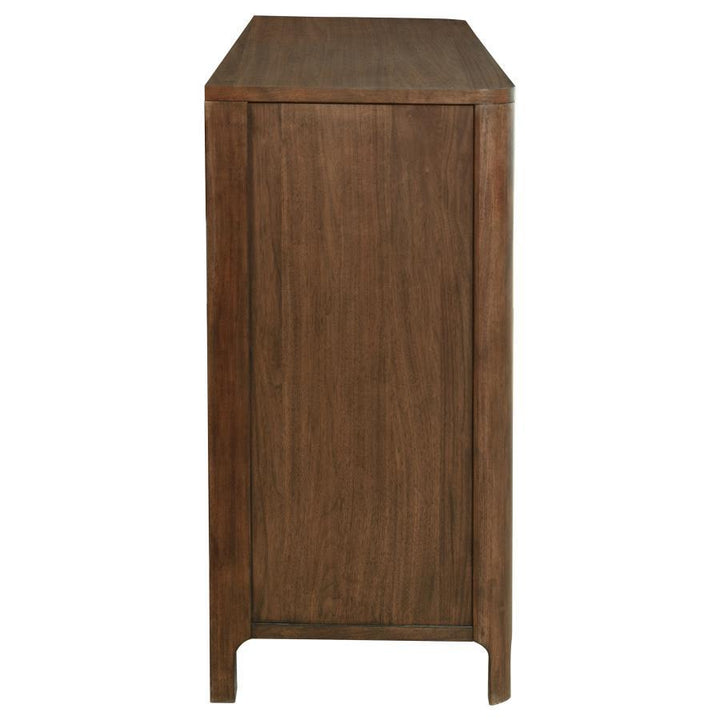 Maderia - 8 - Drawer Dresser Cabinet - Walnut Dressers modern furniture Contempo Furniture