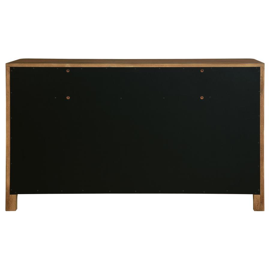 Maderia - 8 - Drawer Dresser Cabinet - Walnut Dressers modern furniture Contempo Furniture