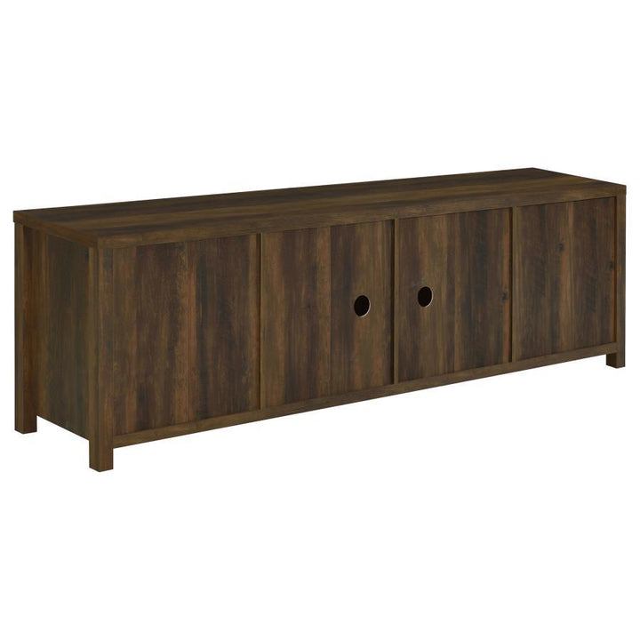 Madra - 2 - Door Engineered Wood TV Stand - Dark Pine TV Stand modern furniture Contempo Furniture