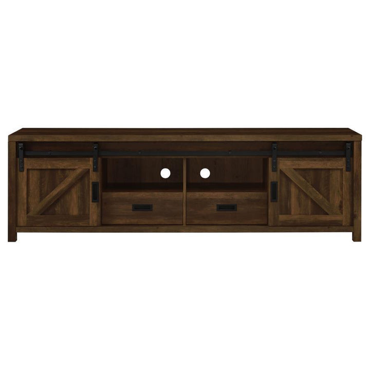Madra - 2 - Door Engineered Wood TV Stand - Dark Pine TV Stand modern furniture Contempo Furniture
