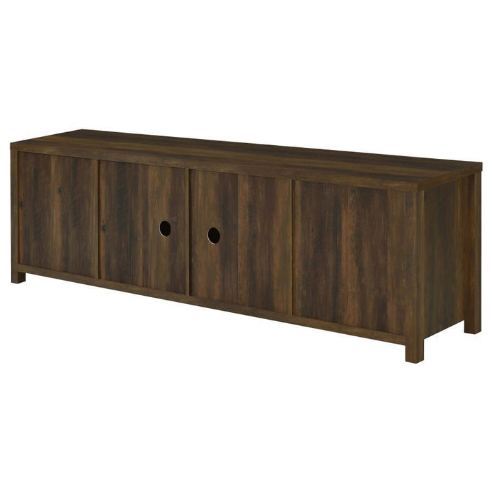 Madra - 2 - Door Engineered Wood TV Stand - Dark Pine TV Stand modern furniture Contempo Furniture