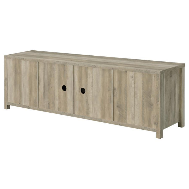 Madra - 2 - Door Engineered Wood TV Stand - Distressed Pine TV Stand modern furniture Contempo Furniture