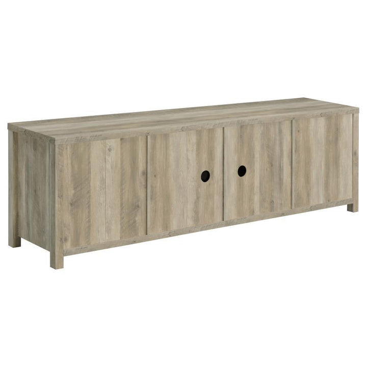 Madra - 2 - Door Engineered Wood TV Stand - Distressed Pine TV Stand modern furniture Contempo Furniture