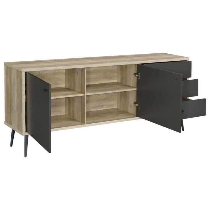 Maeve - 2 Door Engineered Wood Cabinet - Antique Pine And Gray Accent Cabinet modern furniture Contempo Furniture
