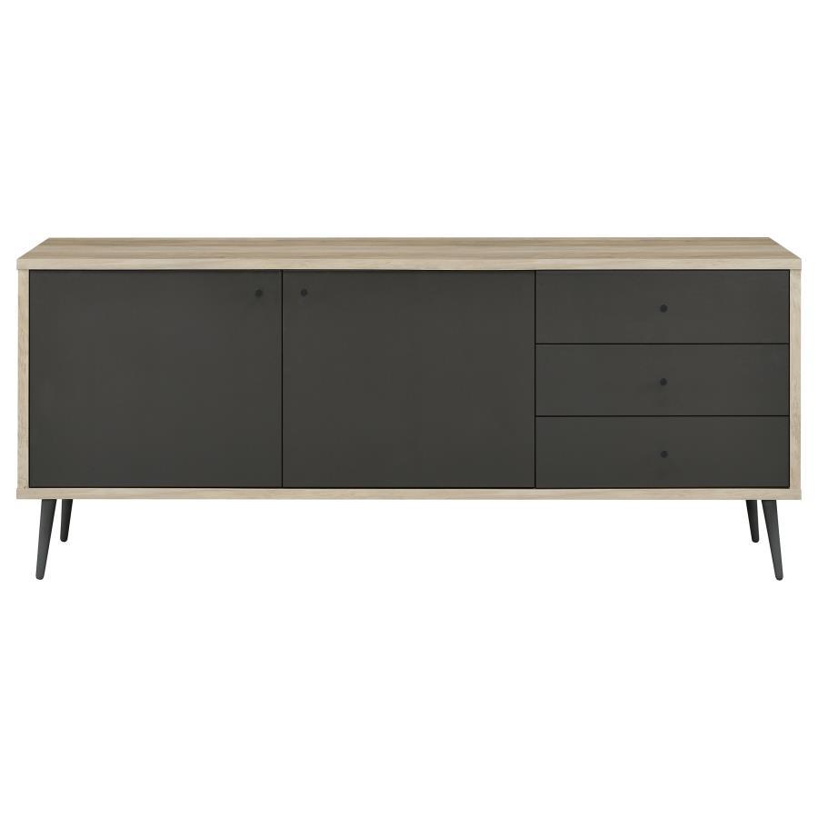 Maeve - 2 Door Engineered Wood Cabinet - Antique Pine And Gray Accent Cabinet modern furniture Contempo Furniture