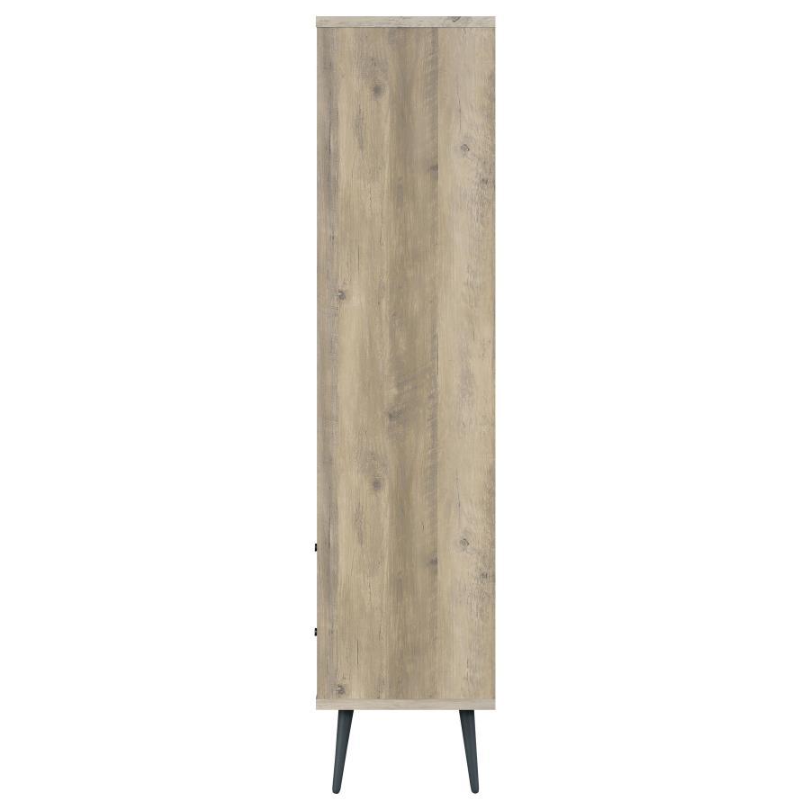 Maeve - 3 - Shelf Bookcase With Drawers - Distressed Pine Standard Bookcase modern furniture Contempo Furniture