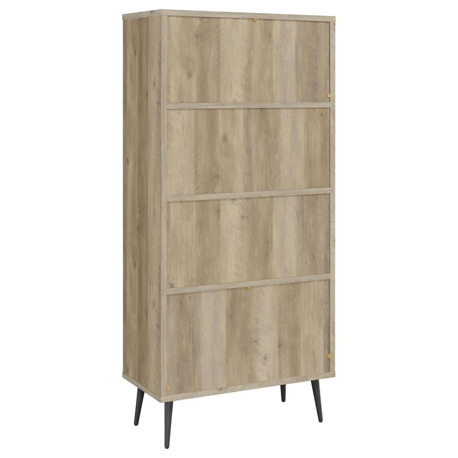 Maeve - 3 - Shelf Bookcase With Drawers - Distressed Pine Standard Bookcase modern furniture Contempo Furniture
