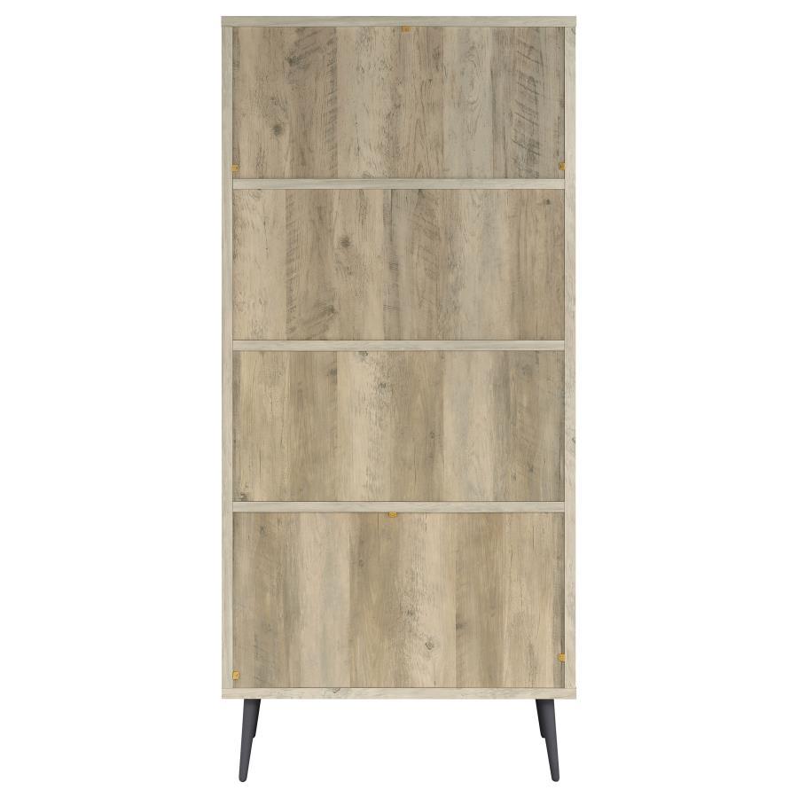 Maeve - 3 - Shelf Bookcase With Drawers - Distressed Pine Standard Bookcase modern furniture Contempo Furniture