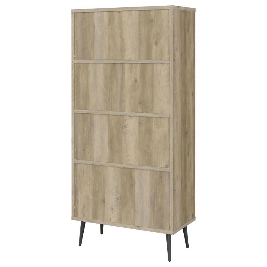 Maeve - 3 - Shelf Bookcase With Drawers - Distressed Pine Standard Bookcase modern furniture Contempo Furniture