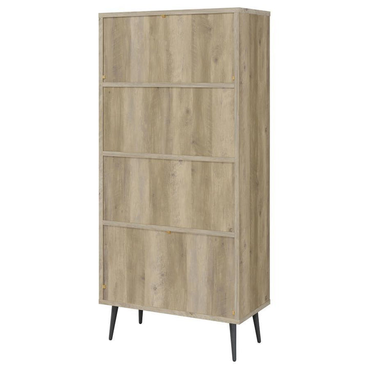 Maeve - 3 - Shelf Bookcase With Drawers - Distressed Pine Standard Bookcase modern furniture Contempo Furniture