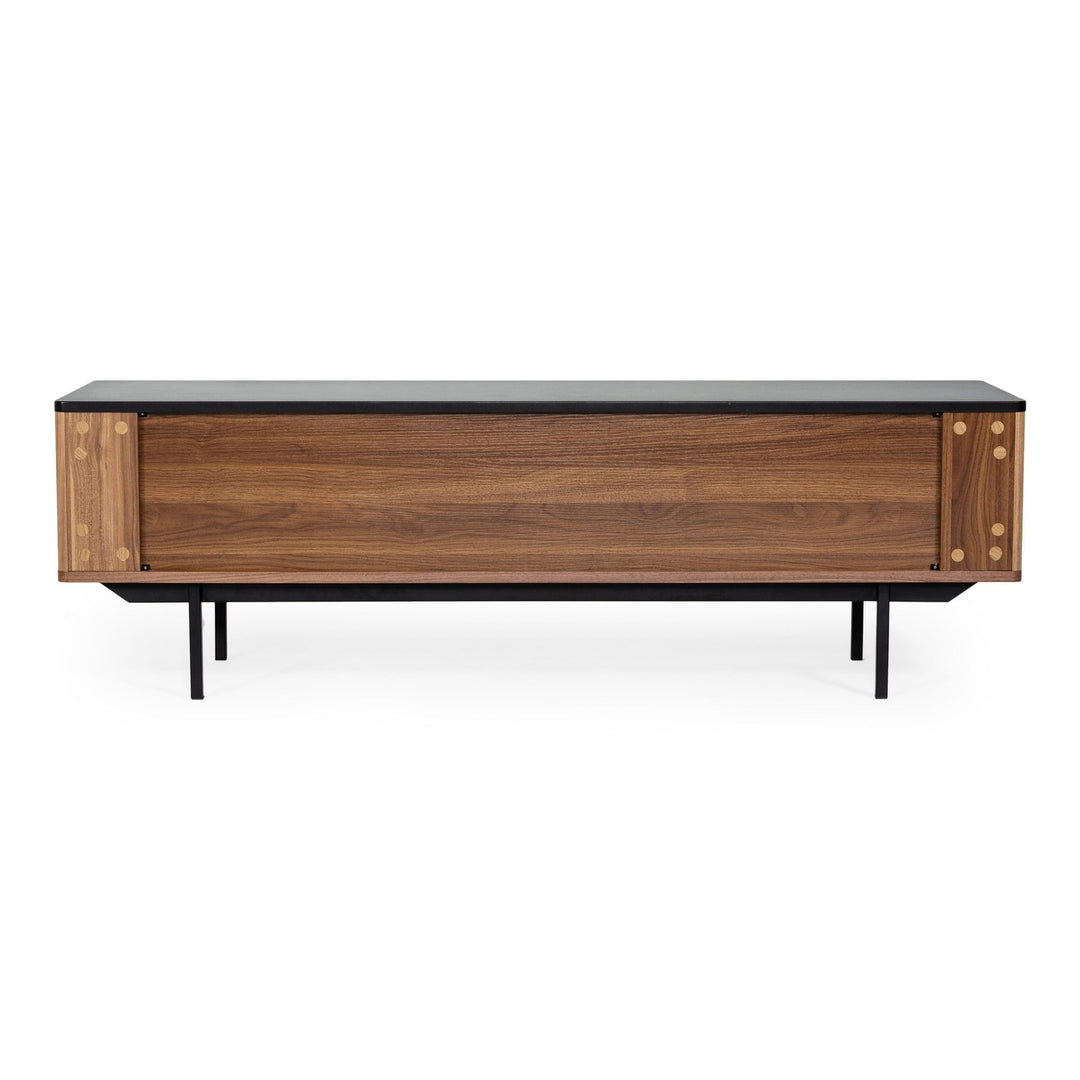 Maggie - Modern Walnut and Grey TV Stand