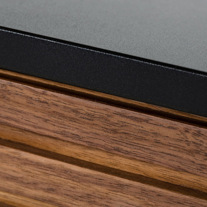 Maggie - Modern Walnut and Grey TV Stand