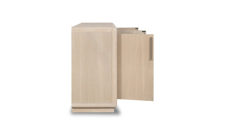Magnolia 4 Door Wooden Sideboard in Daffodil Sideboard modern furniture Contempo Furniture