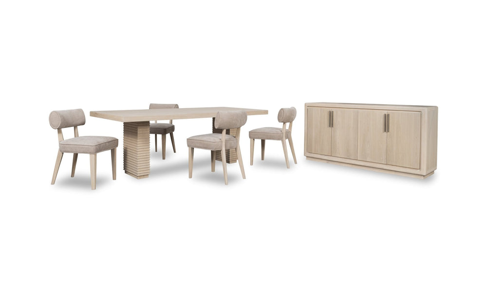 Magnolia 4 Door Wooden Sideboard in Daffodil Sideboard modern furniture Contempo Furniture