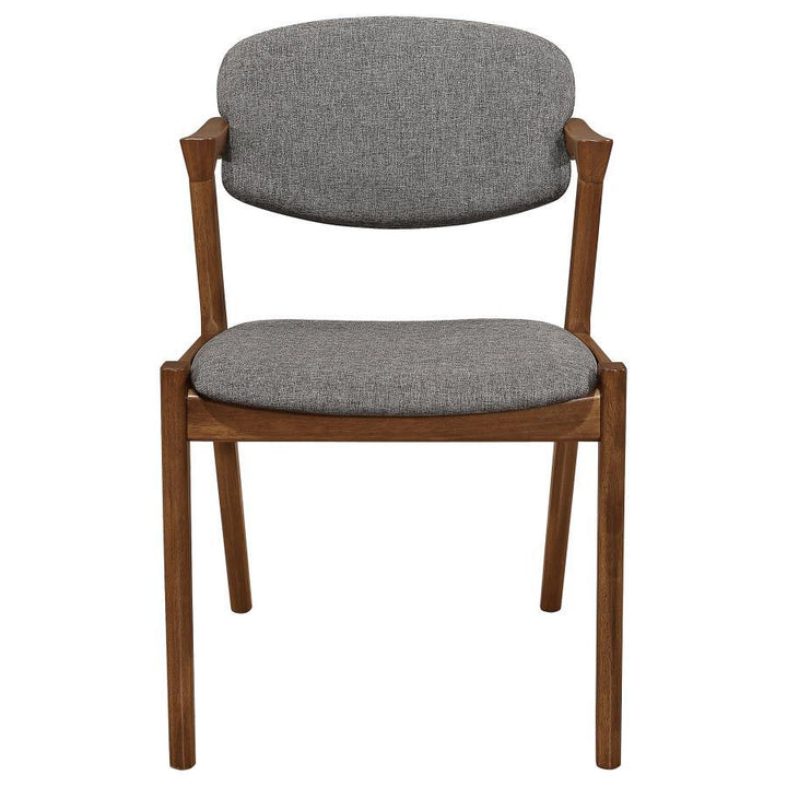 Malone - Padded Wood Dining Arm Chair (Set of 2) - Dark Walnut Chair Set modern furniture Contempo Furniture