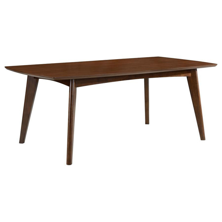 Malone - Rectangular Wood Dining Table - Dark Walnut Dining Table modern furniture Contempo Furniture