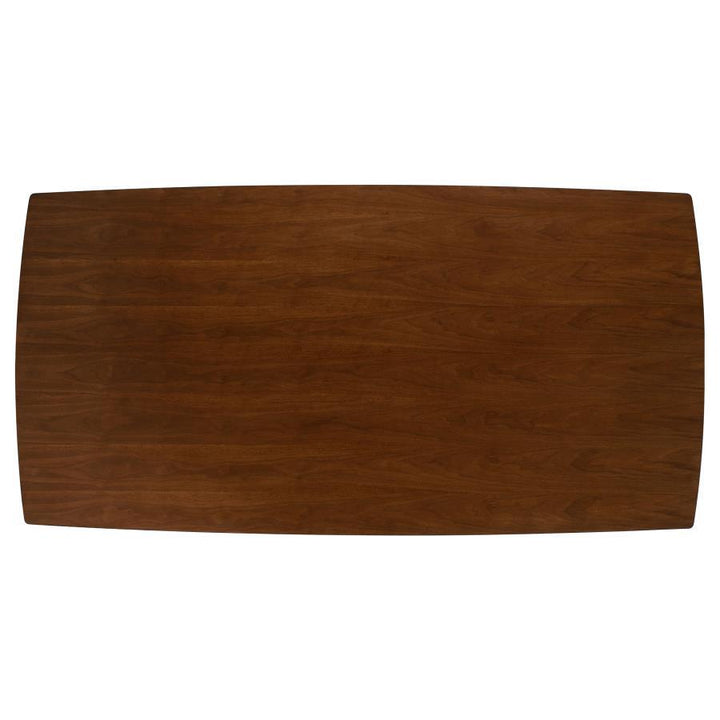 Malone - Rectangular Wood Dining Table - Dark Walnut Dining Table modern furniture Contempo Furniture