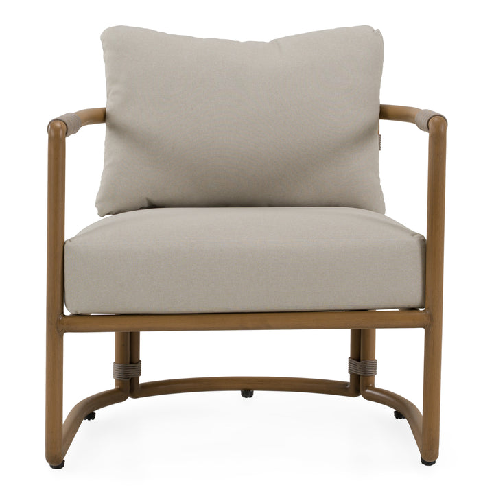 Malta - Outdoor Light Grey + Teak Sofa Set