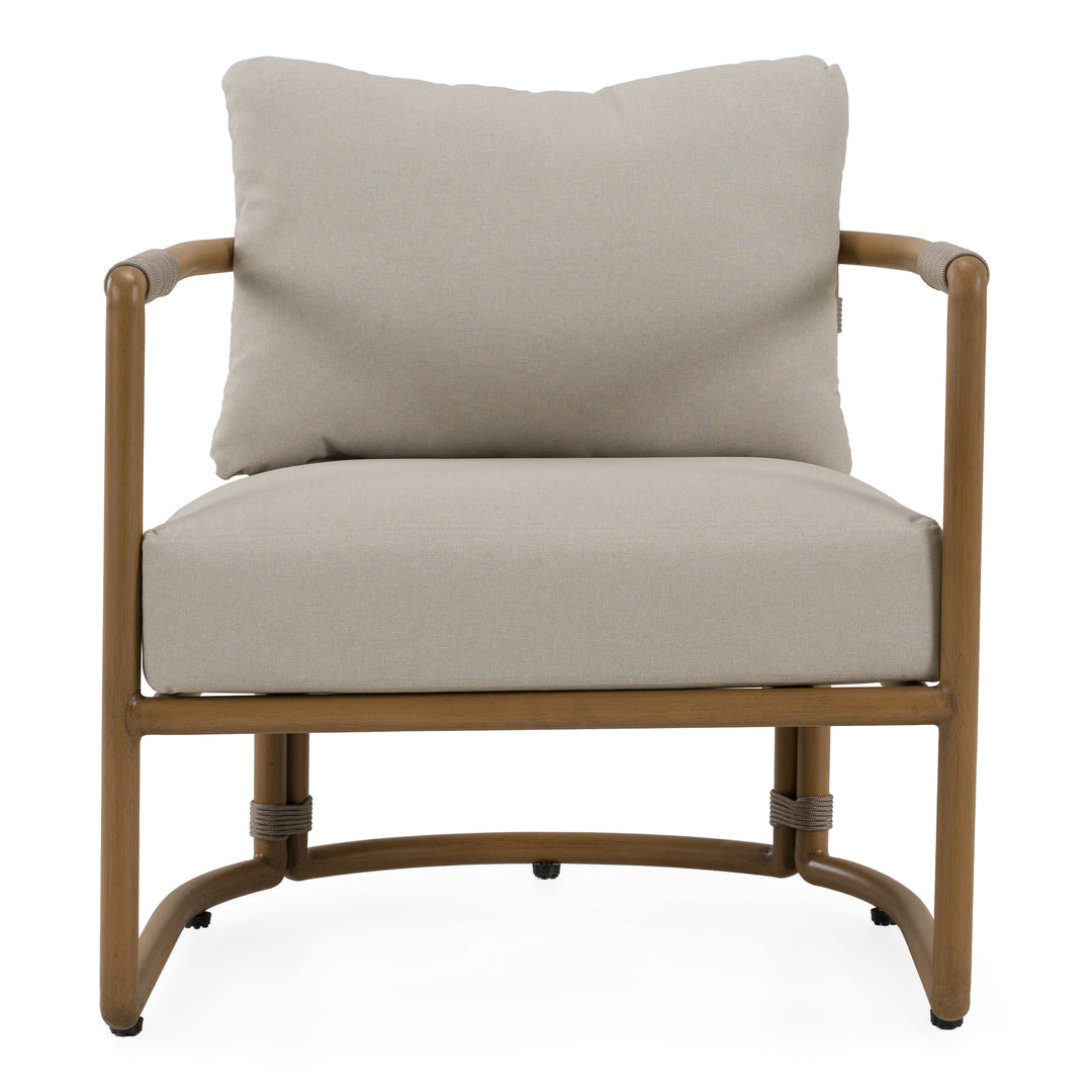 Malta - Outdoor Light Grey + Teak Sofa Set