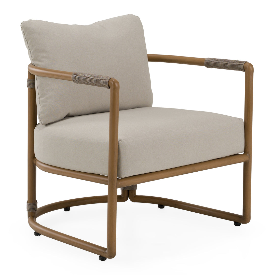 Malta - Outdoor Light Grey + Teak Sofa Set