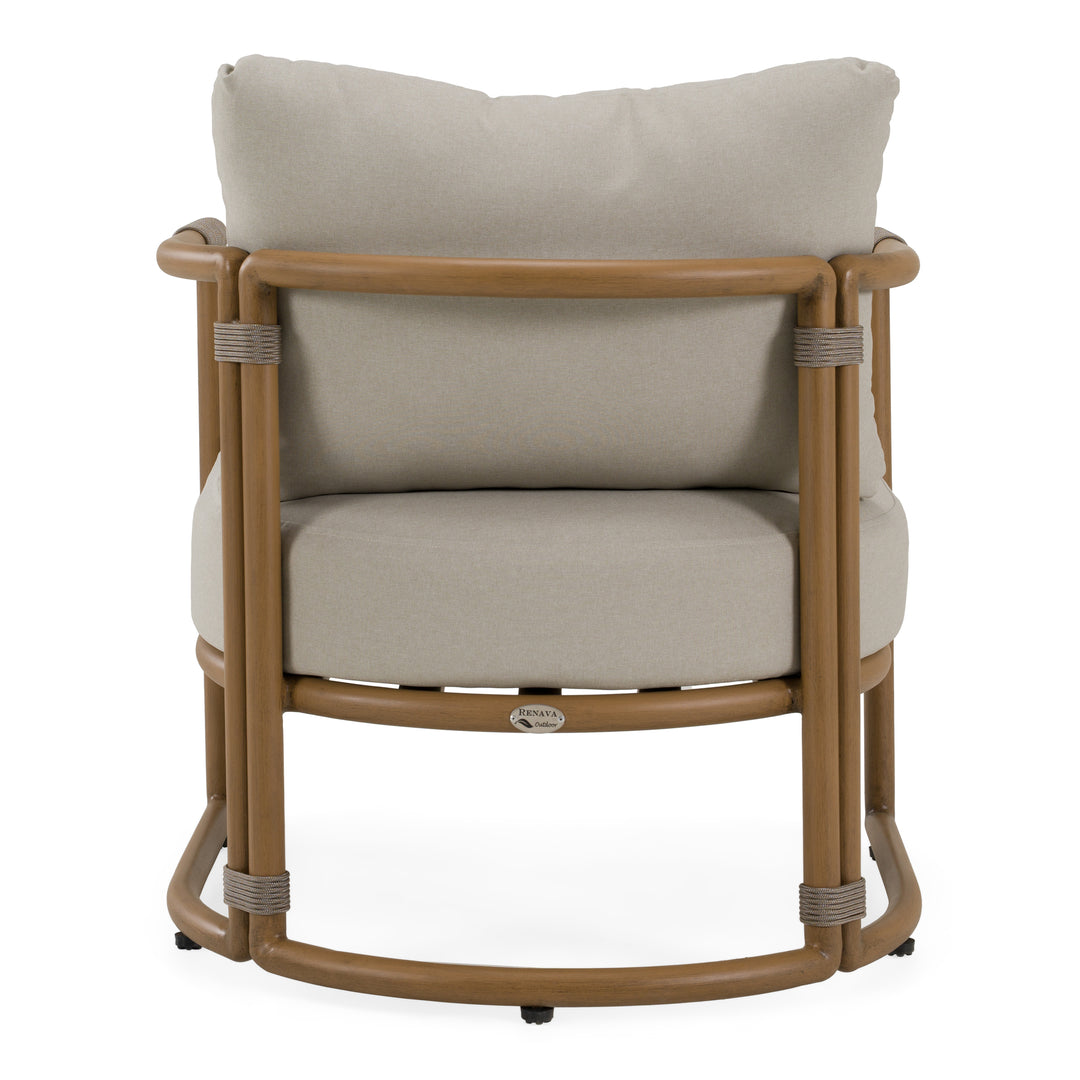 Malta - Outdoor Light Grey + Teak Sofa Set
