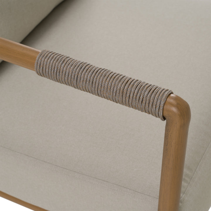Malta - Outdoor Light Grey + Teak Sofa Set