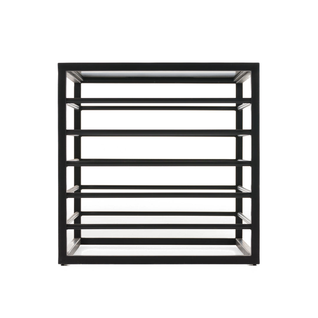 Malvo - Modern Black  Glass End Table