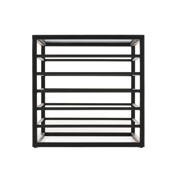 Malvo - Modern Black  Glass End Table