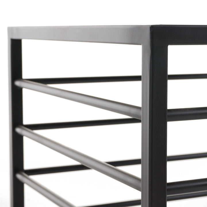 Malvo - Modern Black + Glass End Table