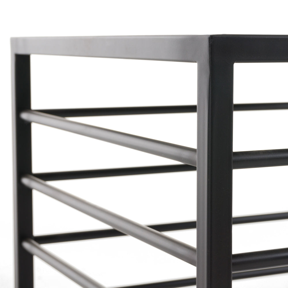 Malvo - Modern Black + Glass End Table - View 3