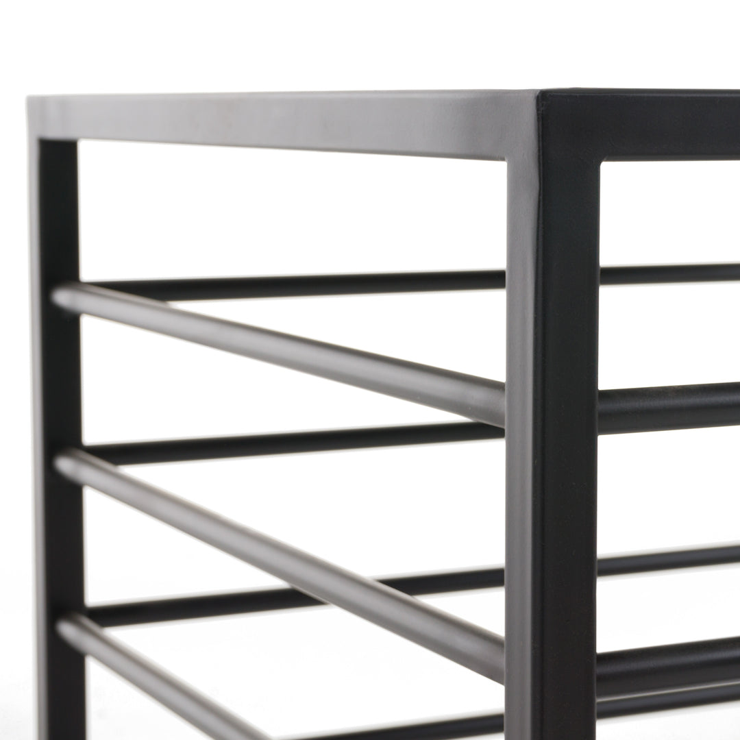 Malvo - Modern Black + Glass End Table