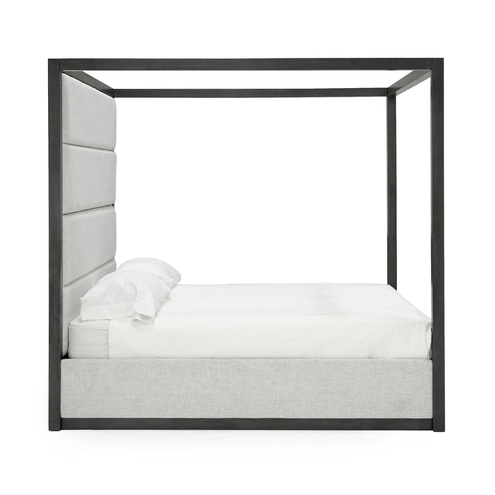 Manhattan- Contemporary Canopy Grey Bedroom Set-queen - View 5