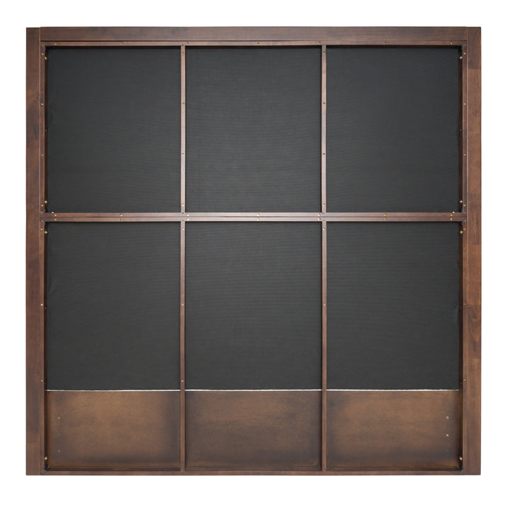 Manhattan - Contemporary Canopy Brown Oak Bed
