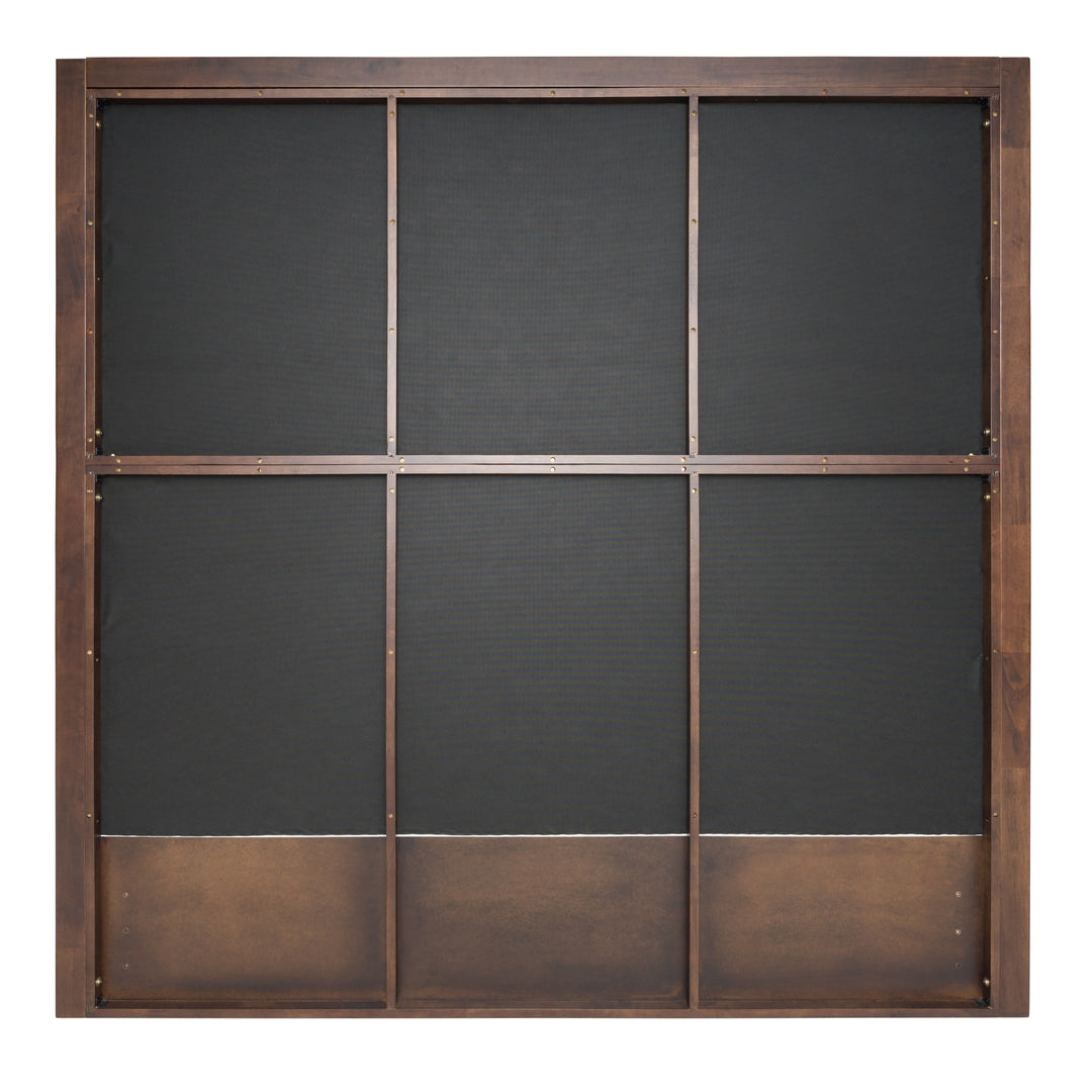 Manhattan - Contemporary Canopy Brown Oak Bed
