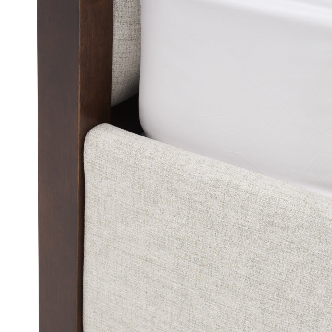 Manhattan  Contemporary Canopy Brown Oak Bed