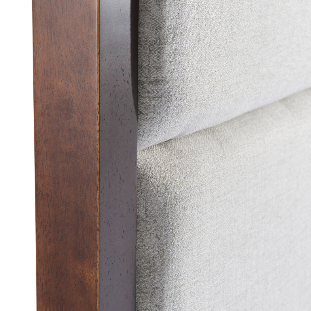 Manhattan - Contemporary Canopy Brown Oak Bed